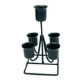 thumbnail image 1 of Portavelas de arte del hierro, soporte de candelabr velas cónicas, candelabro de decorativo modern Negro Sunnimix Portavelas de pilar, 1 of 8