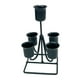 thumbnail image 1 of Portavelas de arte del hierro, soporte de candelabr velas cónicas, candelabro de decorativo modern Negro Sunnimix Portavelas de pilar, 1 of 8