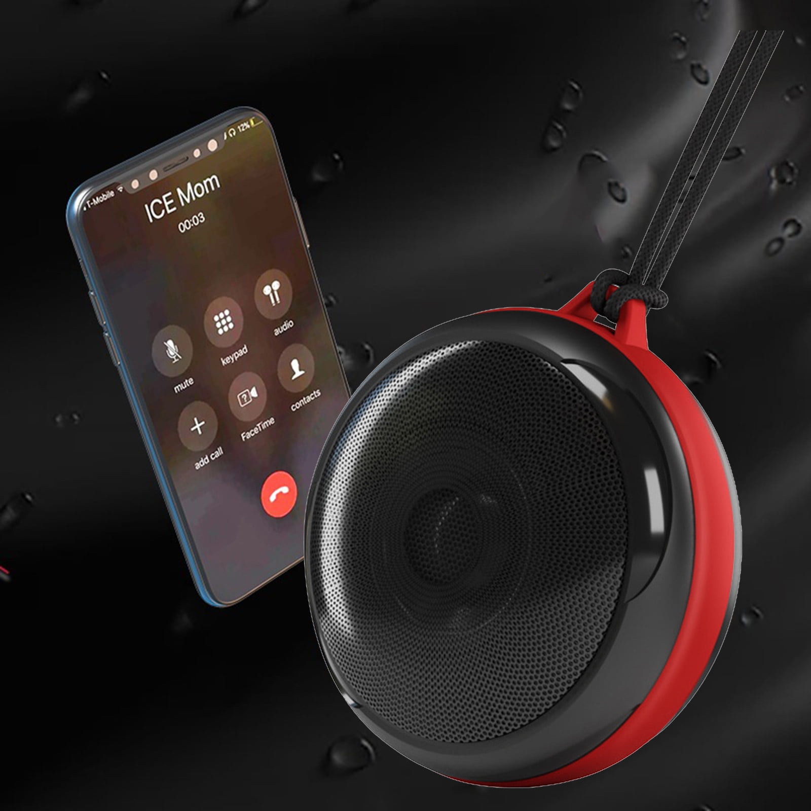 Weloille New Portable Outdoor Bluetooth Speakers And Dust-proof Wireless Desktop Car Fitness Bluetooth Speakers IP67