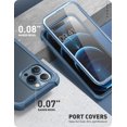 thumbnail image 5 of Clayco Forza Protective Case for iPhone 13 Pro Max 6.7 inch (2021 Release), Built-in Screen Protector, Dual Layer Rugged Cover with Full-Body Soft TPU Bumper (Azure), 5 of 10