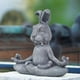 thumbnail image 3 of Nuevo producto transfronterizo, adornos de conejo de meditación, esculturas de animales de resina Zen yoga para decoración del jardín del hogar, regalos, 3 of 5