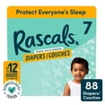 thumbnail image 1 of Rascals Premium Diapers, Size 7, Carton, 88 Count, 1 of 13