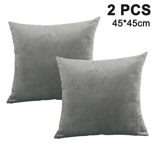Paquete de 2, funda de almohada cuadrada decorativa suave de terciopelo, fundas de cojín, funda de almohada, decoraciones de decoración del hogar para sofá cama silla Vhermosa 2034644-4