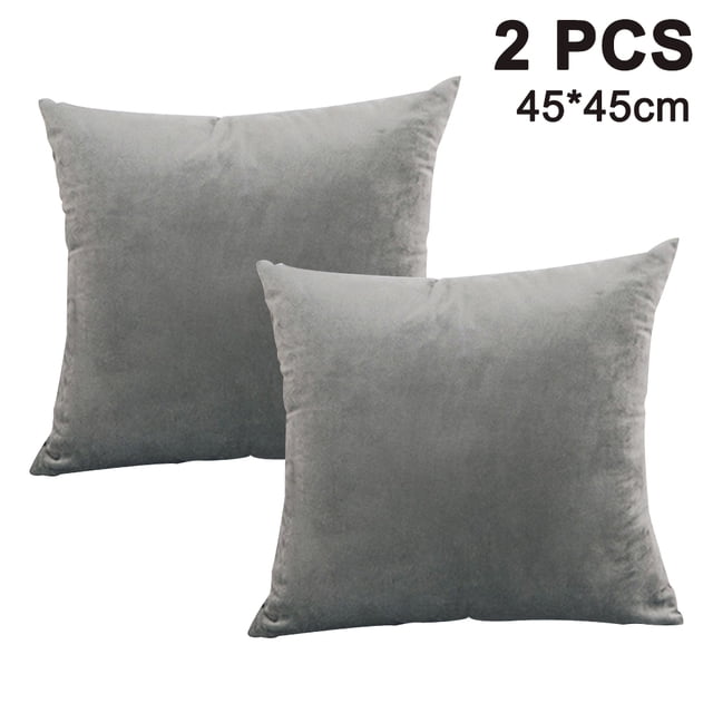 Paquete de 2, funda de almohada cuadrada decorativa suave de terciopelo, fundas de cojín, funda de almohada, decoraciones de decoración del hogar para sofá cama silla Vhermosa 2034644-4