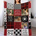 thumbnail image 1 of Free Shipping✈️Personalized Pet Dog Cat Goodbye Blanket with Photos, 1 of 4