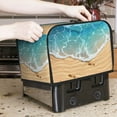 thumbnail image 6 of KLL Tropical Beach With Starfish Print 2 Slice Toaster Dust Covers Kitchen Small Appliance Cover with 2 Pockets,Can hold Jam Spreader Knife & Toaster Tongs (11.4 x 7.9 x 7.5), 6 of 6