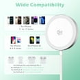 thumbnail image 6 of Wireless Charger for iPhone, 25W Qi2.2 Magnetic Fast Charging Pad for iPhone 17 16 15 13 14 12 Series, Portable Charger for AirPods 4 3 2, Ultra-Thin, Ideal for Travel Home Office, White(2 Pack), 6 of 13
