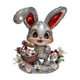 thumbnail image 1 of asddcavvf Easter Bunny 2D Flat Acrylic Keychain Car Rearview Backpack Small Pendant Cat Memorial, 1 of 3