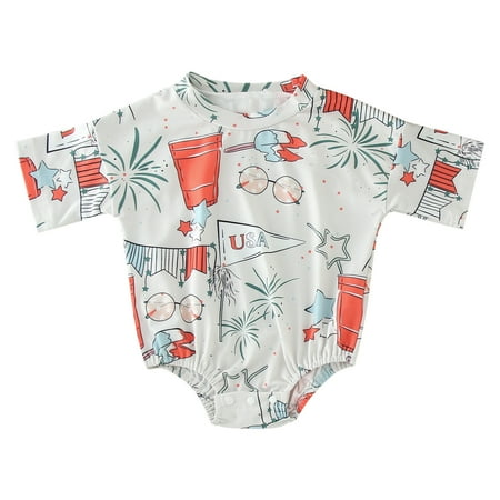 

NIUREDLTD Baby Boys Girls Short Sleeve Cartoon Prints Romper Bodysuits Jumpsuit Clothes Size 80