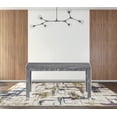 thumbnail image 2 of HomeRoots 506619 35 in. Gray Rustic & Distressed Rectangular Solid Wood Dining Table, 2 of 3