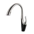 thumbnail image 1 of Pull Out Kitchen Sink Faucet, Deck Mounted Stream Sprayer Nozzle Kitchen Hot Cold Mixer Taps ,Easy to Install, 1 of 7