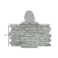 thumbnail image 4 of Dundee Deco 3D Wall Panels, PVC, Faux Bricks in Grey, Set of 10, Covers 52 sq ft, 4 of 6