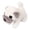 White, variant on White and Grey Pug Plush Soft Stuffed Puppy Dog Toy for Desktop Companionship and Pet Themed Room Decoration