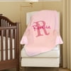 Personalized Baby Blanket, Custom Name & Initial