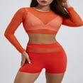 thumbnail image 4 of Maillots de Bain Femme à Mailles Transparentes + Ensemble Shorts, 4 of 9