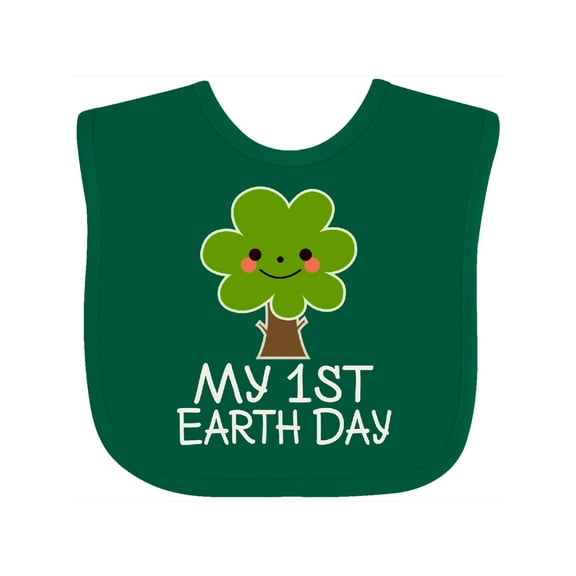Inktastic My 1st Earth Day 2021 Boys or Girls Baby Bib