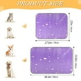 thumbnail image 3 of Pet Cooling Pad Foldable Self Cooling Mat Breathable Pet Cushion Sleep Pad for Dogs and Cats Purple Stars and Hearts S, 3 of 9