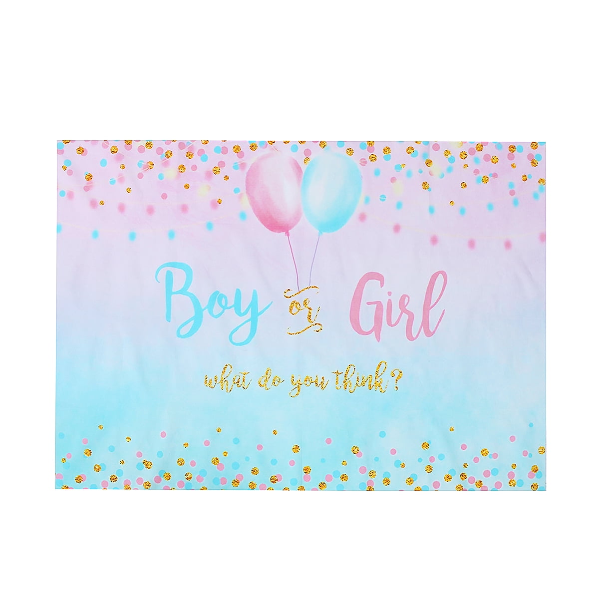 Boy or Girl Gender Reveal Photography Backdrop Baby Photo Background