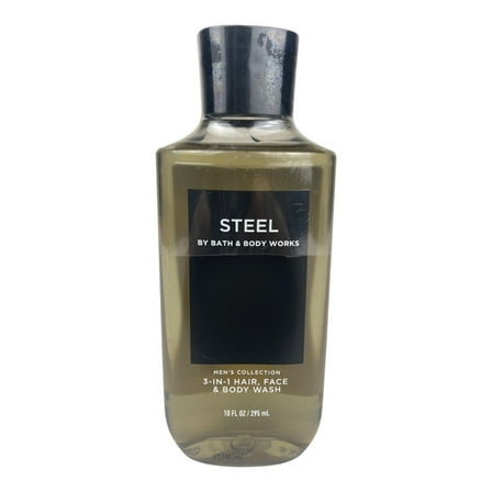 Bath and Body Works Steel (Men's Collection) 3-in-1 Hair, Face & Body Wash (10 FL OZ / 295 mL)