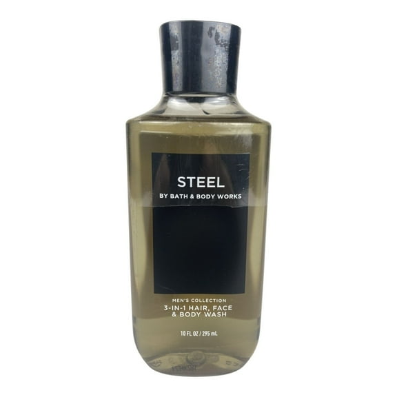 Bath and Body Works Steel (Men's Collection) 3-in-1 Hair, Face & Body Wash (10 FL OZ / 295 mL)