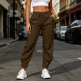 thumbnail image 2 of UKHCCC Plus Size Joggers for Women High Waist Jogger Pants with Pockets Elastic Women's Tapered Sweatpants Casual Cotton Loungewear Slim Fit Drawstring Jogging Activewear S-3XL, 2 of 9