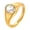 White, variant on Gemstone Rings for Women Oval Cubic Zirconia Colorful Red Green Blue Finger Vintage Stainless Steel Gold Plated Unique Dainty Elegant Jewelry Yellow Size 8