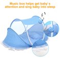 thumbnail image 5 of iMountek Portable Foldable Baby Mosquito Travel Net Tent Crib Cradle w/ Pillow Mattress Music Box for 0-3 Kids, 5 of 9