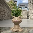 thumbnail image 3 of Yuarrent Jardineras para plantas de interior Jardineras de interior y exterior creativas y funcionales para plantas de exterior Jardín y Patio Blanco, 3 of 6