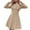 Khaki, variant on Blazer Dress For Women Lapel Neck Double Breasted Knee Length Elegant Blazer Dress Long Sleeve Work Office Formal Button Blazers Belt Waisted Suit Dress