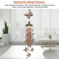 thumbnail image 3 of Turtle/Butterfly Wind Chimes Outdoor, EEEkit 33" Large Retro Wind Chimes Bell, Garden Wind Chimes with 4 Aluminum Tuned and 7 Turtles/Butterfly for Indoor Outdoor Garden Patio Decor, 3 of 11