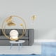 thumbnail image 2 of Estatua de bola de cristal,Estatuas de bolas de cristal para decoración del hogar,escritorio interior,Escultura de bola de cristal Figura de hierro Decoración,Escultura de hojas,Estatua de, 2 of 8