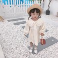 thumbnail image 2 of Girls Cotton Roll Neck Dress 2-7Y Toddler Girl Skin-Friendly Long Sleeved Dresses Spring Leisure Dress for Children Girl, 2 of 8