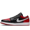 thumbnail image 3 of Ni - ke Air Jordan 1 Low 'Alternate Bred Toe' Black Gym Red Men's Shoes | 553558-066, 3 of 5
