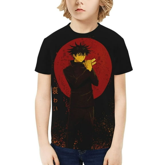 Jujutsu Kaisen Kids T-Shirt 3d Printed Graphic T-Shirts Boys And Girls Short Sleeve Shirts For Youth Kids X-Small