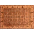 thumbnail image 1 of Ahgly Company Indoor Rectangle Oriental Orange Industrial Area Rugs, 3' x 5', 1 of 4
