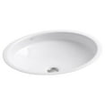 thumbnail image 2 of Kohler 2874-0 K- Canvas Cast Iron Bathroom Sink, White, 2 of 2