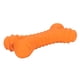 thumbnail image 5 of Juguete masticable para perros, hueso de dentición para cachorros, mordedor de látex, chirriante, cómodo para masticar, color naranja, 5 of 14