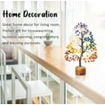 thumbnail image 4 of Seven Chakra Crystal Tree Good Luck Showpiece for Home Decor Items Crystals Gemstones Bonsai Money Tree for Good Luck, Decoration Gift Item, Multicolor Golden Wire-8-10 Inches-200 Beads, 4 of 4