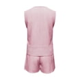 thumbnail image 5 of Bigetiay Women's Crew Neck Tank Top and Shorts Two Piece Set with Pockets, Size XXL, 5 of 7