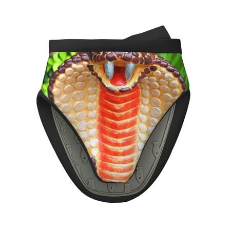 

Pofeuu Cobra Snake Print Thickened Mini Silicone Oven Mitts Heat Resistant Rubber Oven Mitt Gloves Finger Pinch Grips Pot Holder Silicone Potholder