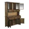 thumbnail image 2 of Crafters and Weavers Arts and Crafts 6-Drawer Solid Wood China Cabinet in Walnut, 2 of 4