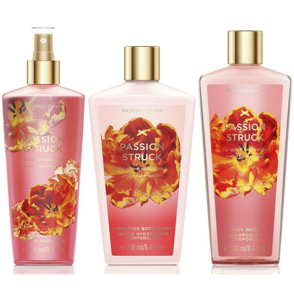 Victoria's Secret Victoria's Secret Passion Struck Gift Set Mist, Lotion, Body Wash