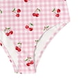 thumbnail image 5 of YunPes Girls Swimsuit One Piece Cute Cherry Bow Print Beach Vacation Bathing Suit for Teens Y2K Quick Dry Summer Swimwear Clothes, 5 of 8