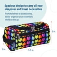 thumbnail image 4 of Wildkin Toiletry Bag for Boys, Girls, and Adults With Zippered Exterior Front Pocket, Interior Mesh Pocket (Rainbow Hearts), 4 of 7