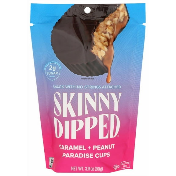 (Pack of 10) SkinnyDipped Chocolate Caramel Peanut Cup 3.17 Oz