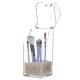 thumbnail image 4 of Soporte para brochas de maquillaje Sooyee con tapa y perlas blancas, 4 of 7
