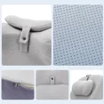 thumbnail image 5 of ColourTree Grey Adult Ergonomic Memory Foam Bed Triangle Wedge Pillow Headboard with Face Down Massage Prone Pillow Function for Reading, with Washable Cover, 5 of 7
