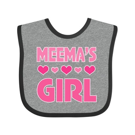 

Inktastic Meema Girl Granddaughter Girls Baby Bib