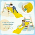 thumbnail image 5 of Gymax 3-in-1 Wooden Climbing Triangle Set Triangle Climber w/ Ramp Multi-color, 5 of 9