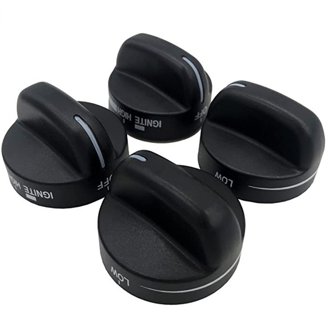 Scaroo 6-Pack Black Range Burner Knobs - PB010206 Replacement For VGSC, VGRC, VGRT